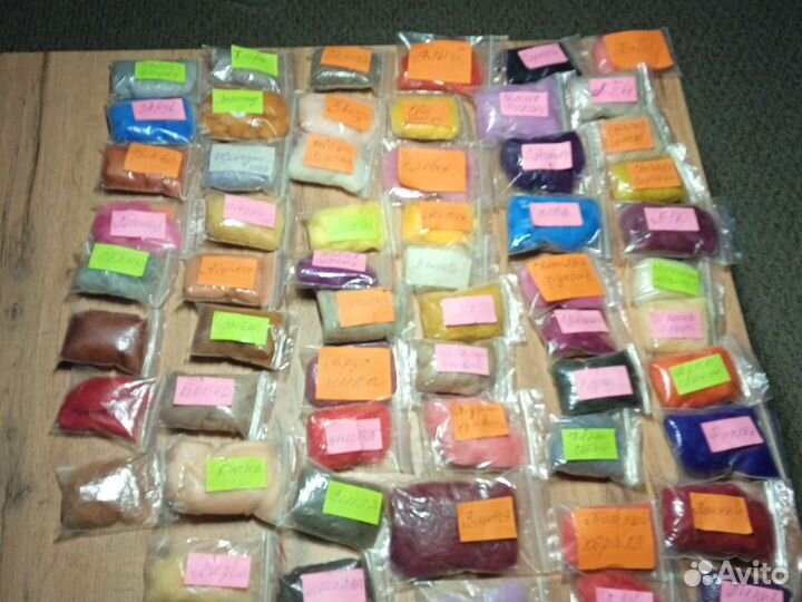 Шерсть для картин и валяния