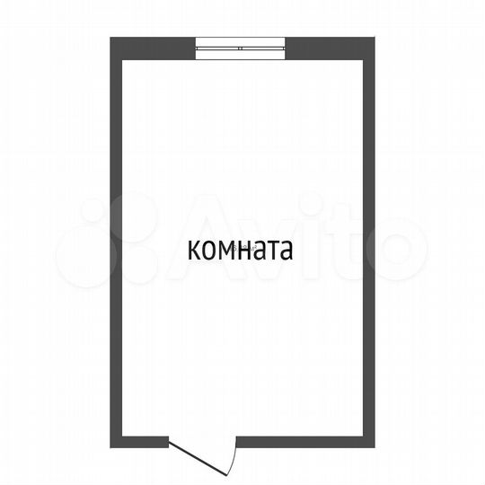 Комната 17,3 м² в 1-к., 3/5 эт.