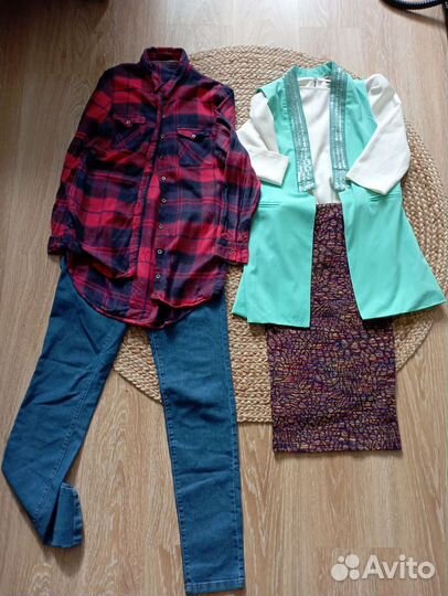 Большой пакет фирменной женской одежды 42 р