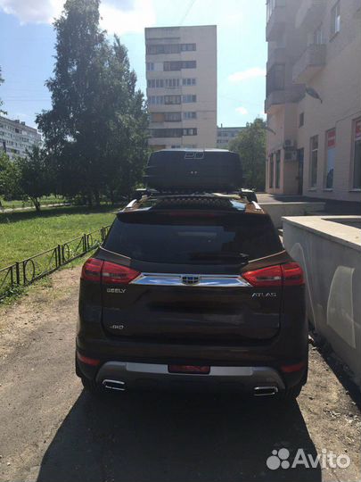 Автобокс ED Магнум 390 л на Geely Atlas