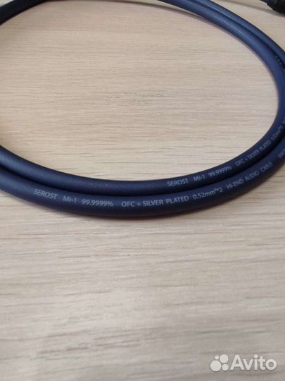 Межблочный кабель 2 rca -2rca, MPS, 1m