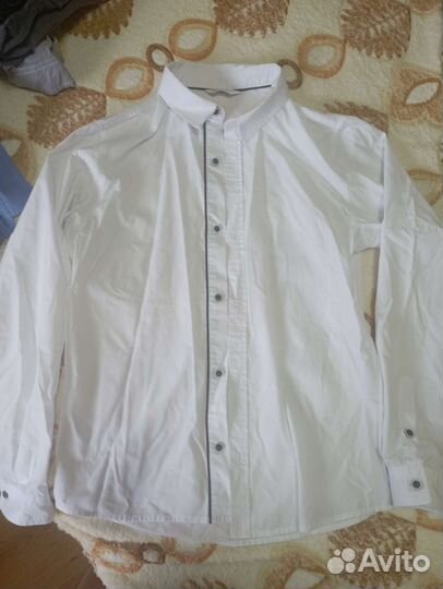 Рубашка белая 158