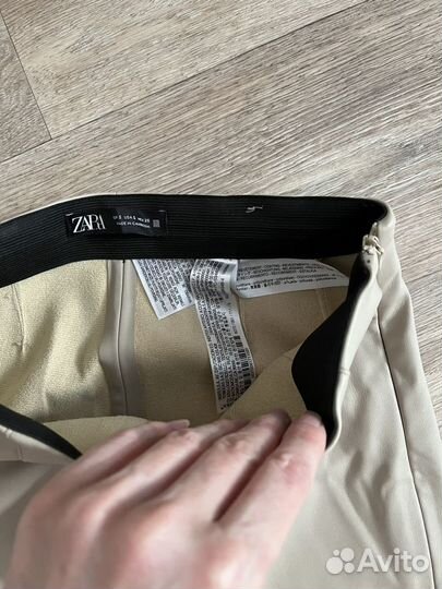 Кожаные лосины zara