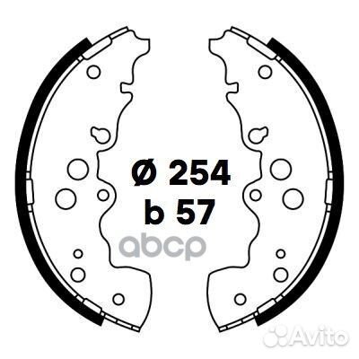 Колодки тормозные барабанные зад GF4787