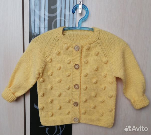 Вязанная кофта детская