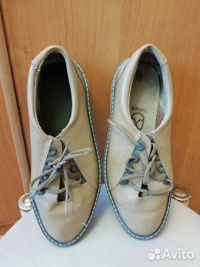 Туфли женские 36 р. натуральная кожа без каблука