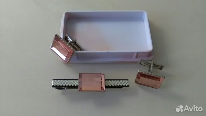 Запонки и зажим для галстука, комплект, СССР