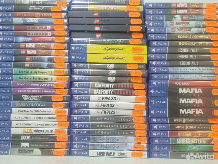 Новые диски запечатанные PlayStation 4