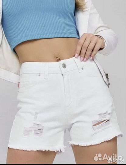 Шорты джинсовые, стильные. Белые и черные