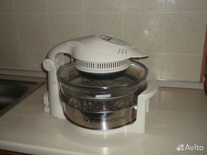 Электронный аэрогриль с галогеном