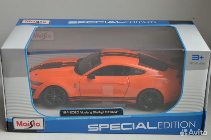 Модель Maisto 1:24 Ford Mustang Shelby GT500 2020