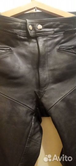 Байкерские кожаные штаны