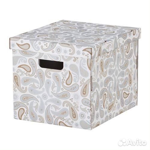 Коробка IKEA картонные смека паппис пингла