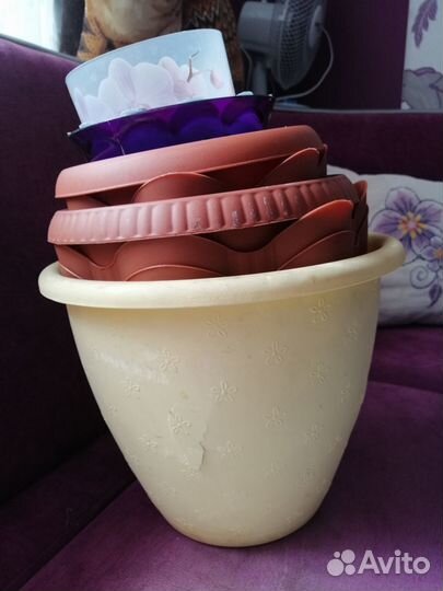 Цветочные горшки бу