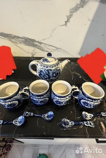 Чайный сервиз гжель
