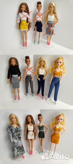 Аутфиты для барби и Поппи Паркер, integrity toys