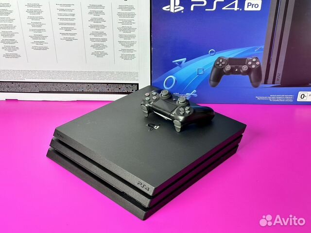 Sony PS4 Pro 1TB Jet Black с коробкой (Ростест)