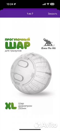 Прогулочный шар для грызунов(большой)