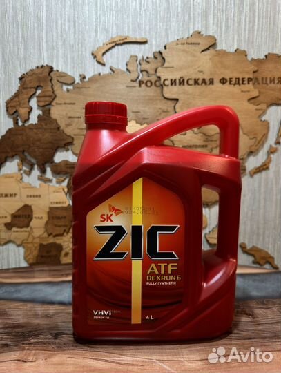 ZIC ATF dexron 6 fully synthetic (4 литра)