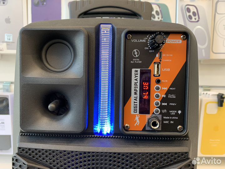 Беспроводная колонка с микрофоном караоке