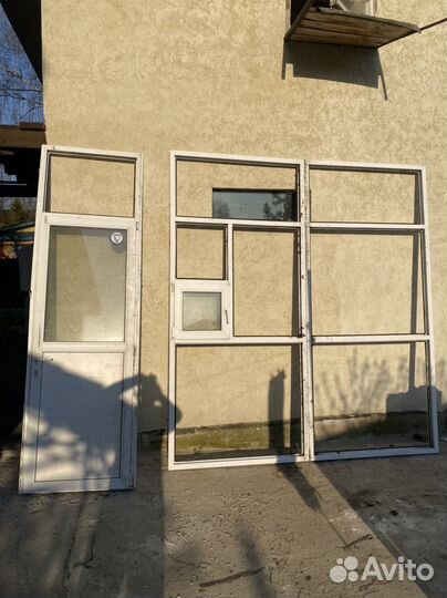 Пластиковые окна и двери бу