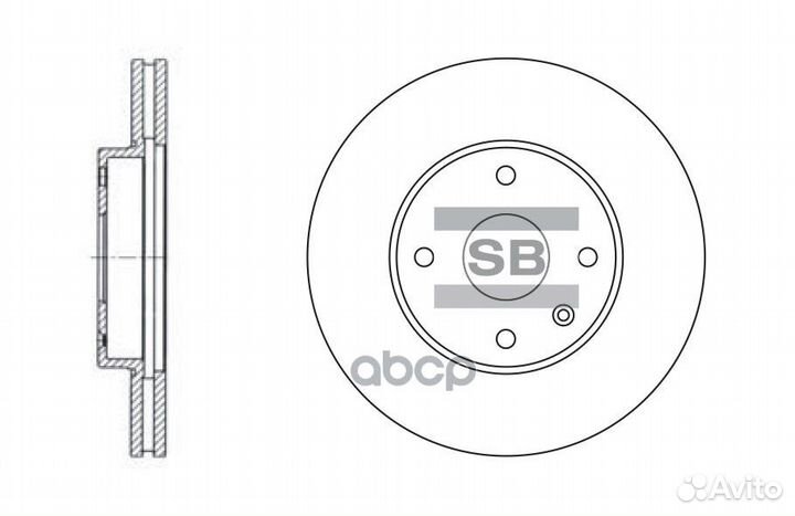 SD3007 диск тормозной передний Chevrolet Epica