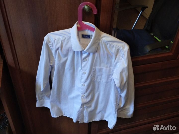 Белая рубашка детская размер 32 для школы