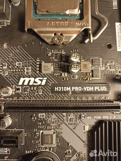 Материнская плата msi h310m pro vdh plus