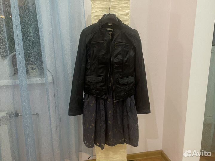 Кожаная куртка доя девочки