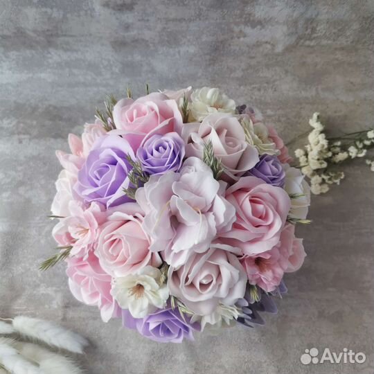 Букет цветов из мыла / мыльные розы