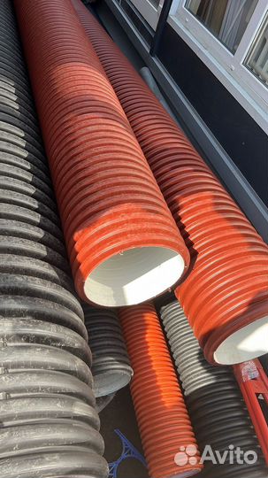 Труба двустенная гофрированная