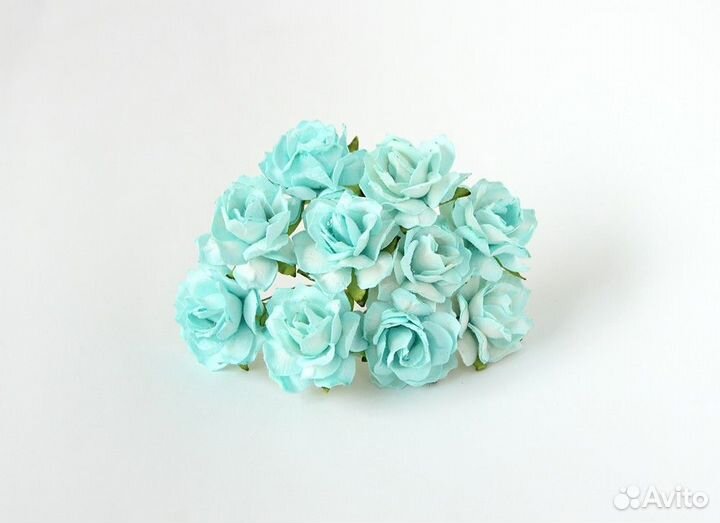 Тайские цветы для скрапбукинга розы кудрявые 3 см