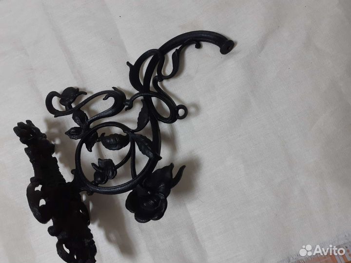 Старинный держатель, кронштейн для лампы