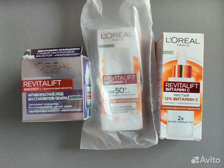 Крем-флюид солнцезащитный, сыворотка Loreal, крем