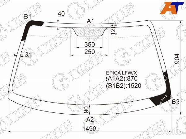 Стекло лобовое chevrolet epica