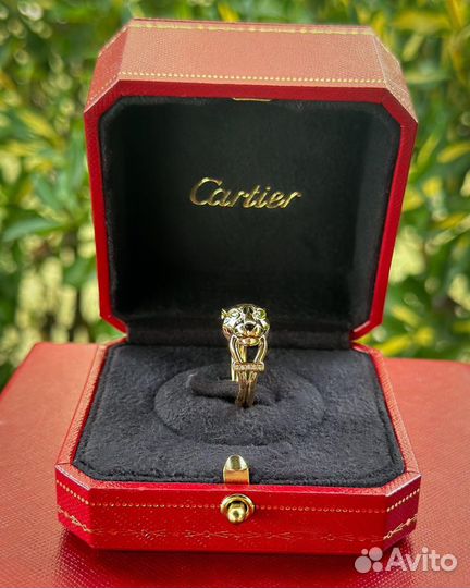 Кольцо Cartier Panthere золото 750, оникс