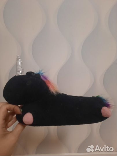 Тапочки-единорожки для девочки 29 стелька 18.5см