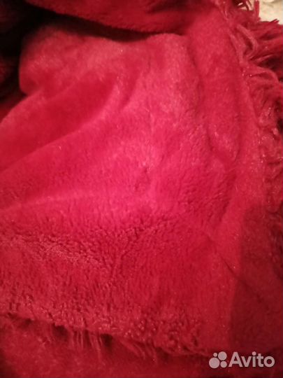 Плед пушистый травка