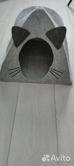 Домик для кота, миска