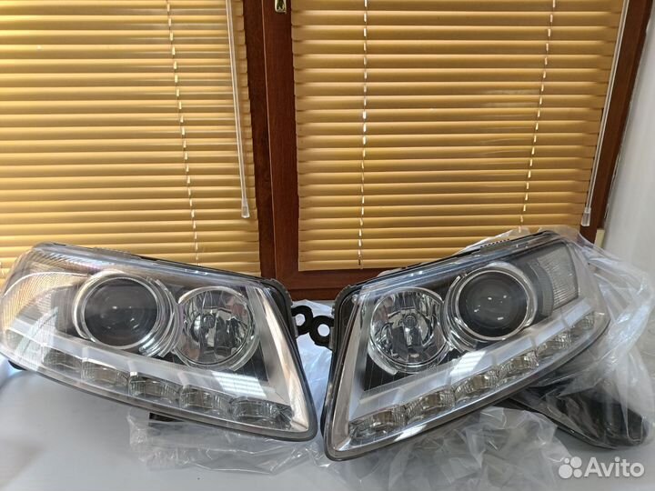 Фары передние Ауди А6 С6 рестайлинг 2008-2011 год