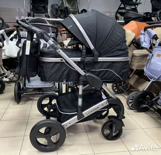 Новая коляска для новорожденных 2в1 Luxmom 558