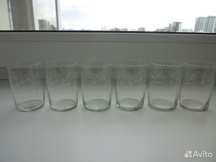 Бокалы, рюмки-стопки, стакан стекло СССР бесплатно