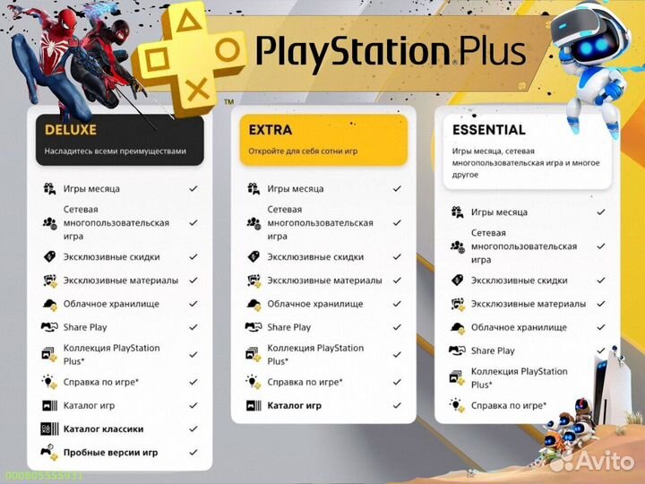Подписка ps plus турция delux на ps5 ps4 (Арт.60730)