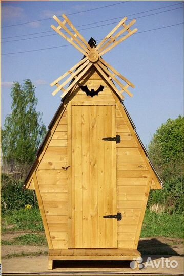 Дачный туалет деревянный К302