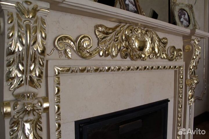 Барельеф, золочение лепнины, роспись