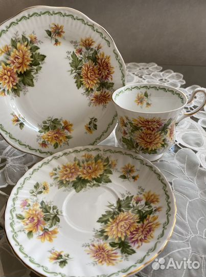 Тройка. Костяной фарфор. Англия