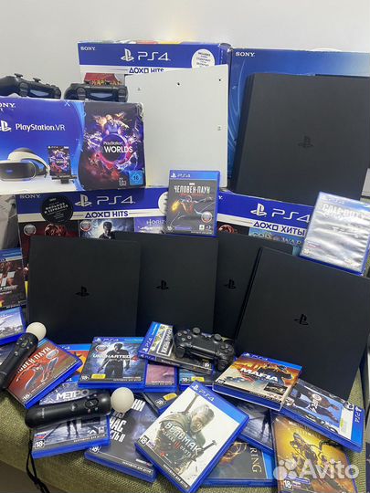 Игровая приставка PS4 Fat/Slim/Pro +500 игр
