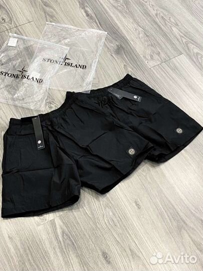 Stone island шорты чёрные