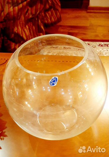 Аквариум круглый 3 л, пересадка для рыб 2л