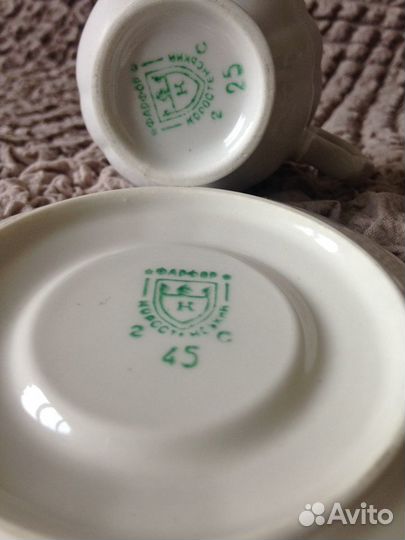 Кофейная пара-Коростенский фарфор